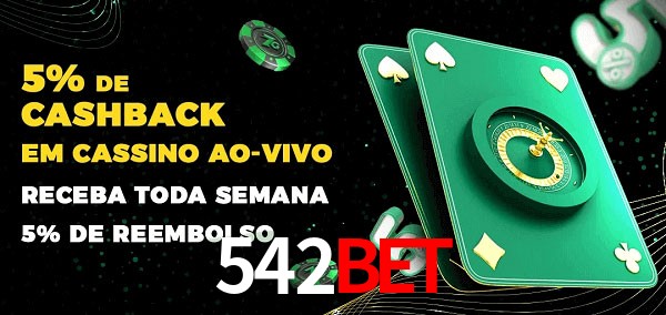 Promoções do cassino ao Vivo 542bet